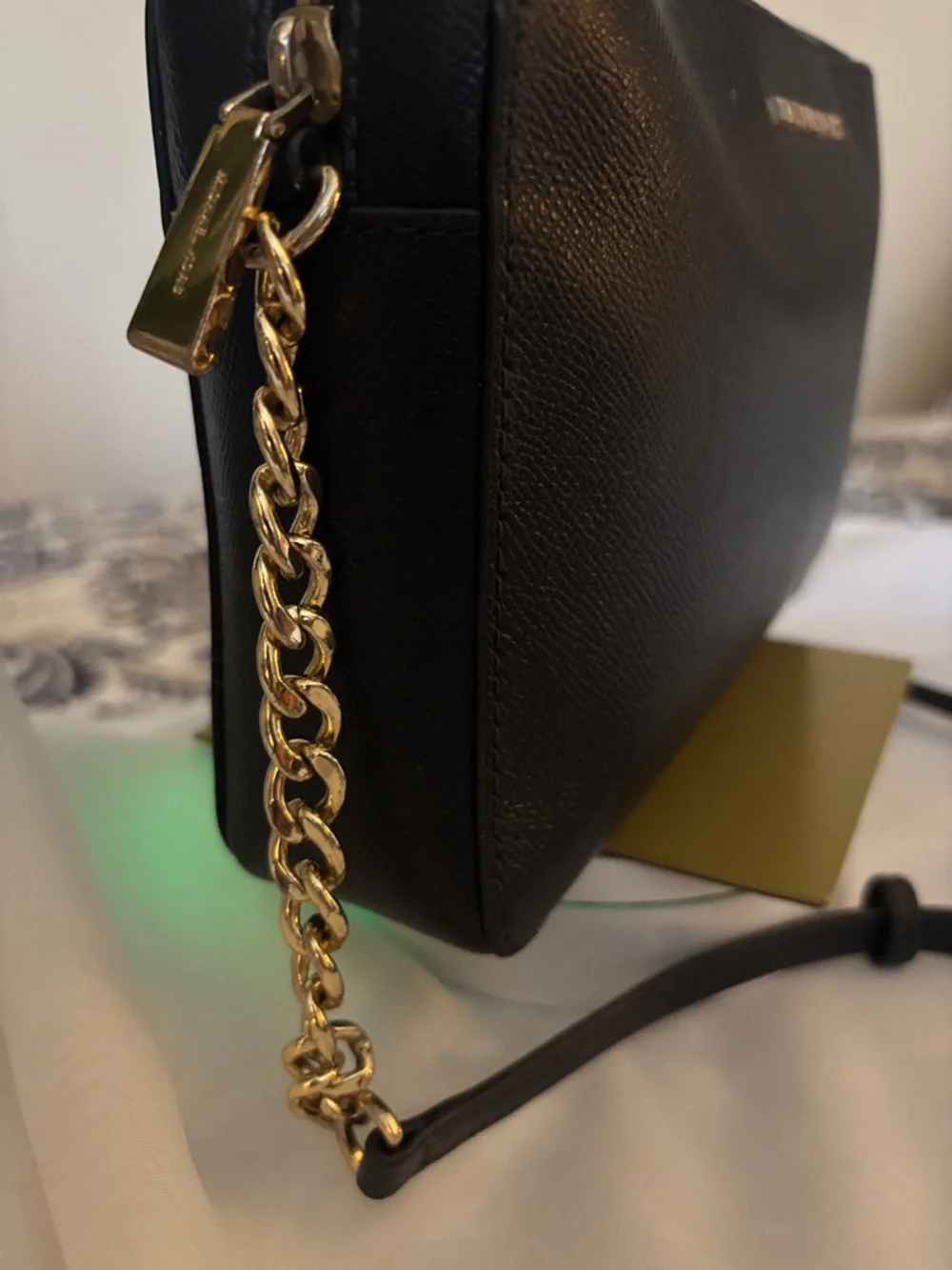Michael Kors Jet Set Large Saffiano Leather Crossbody Bag